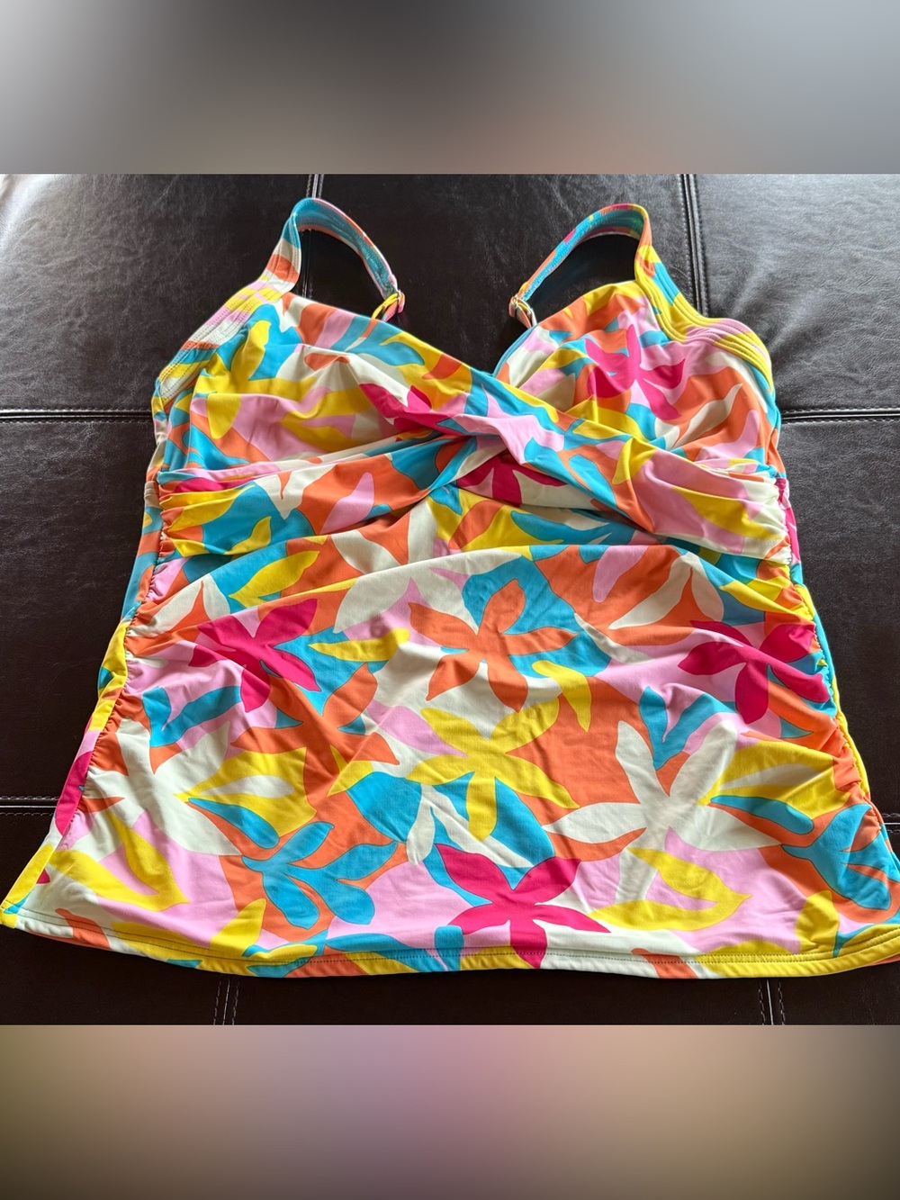 Lands' End multicolor Swim Top